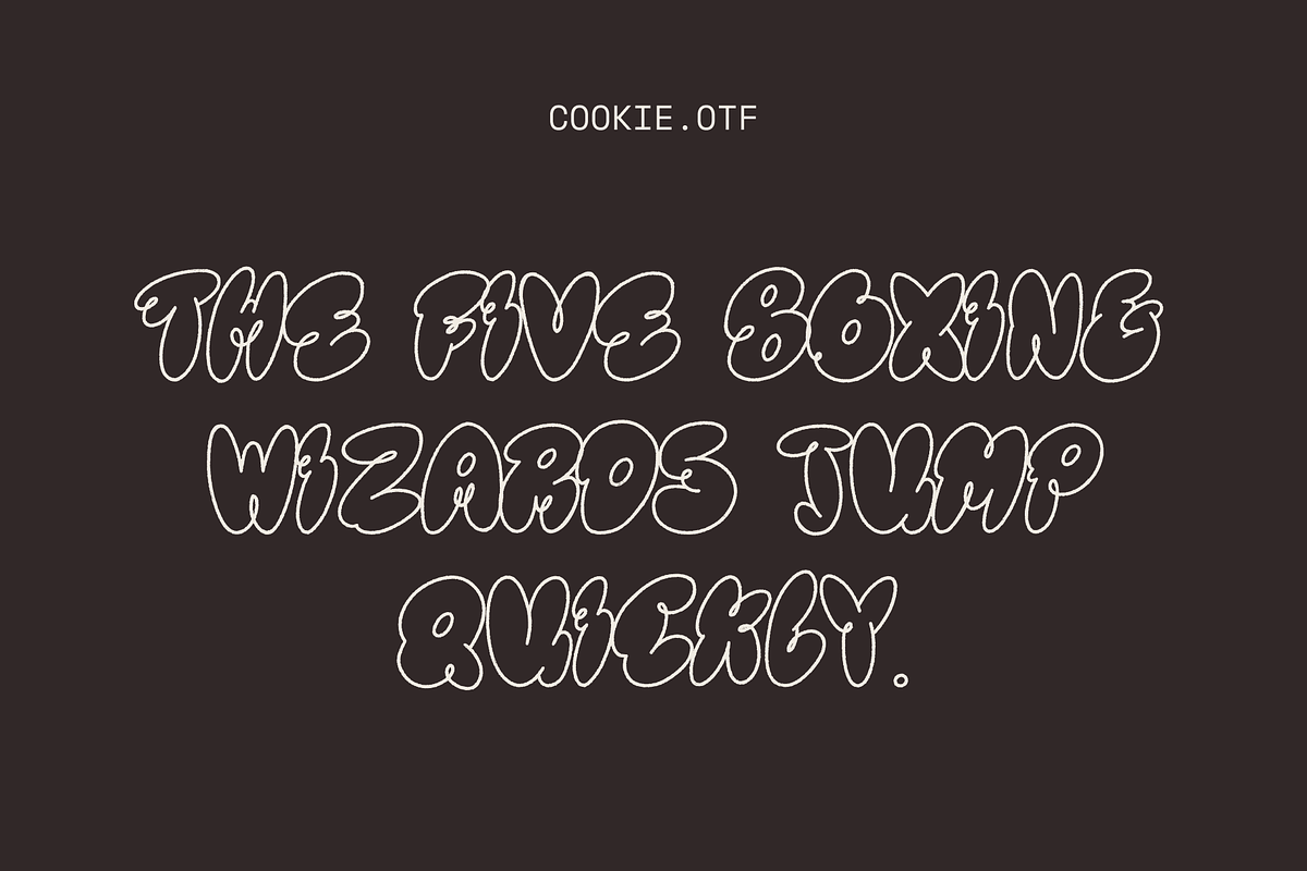 COOKIE — multilingual bubble font, a Handwritten Font by Studio Noppo (Photo 3 of 7)
