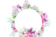 Bouquets,Roses,Flowers,Freesia,Lilac, an Illustration by DreamsClipArt (Thumbnail 3 of 3)