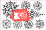 8 Mandala Cut Files Pack, an Illustration by Amazin_art (Thumbnail 1 of 9)