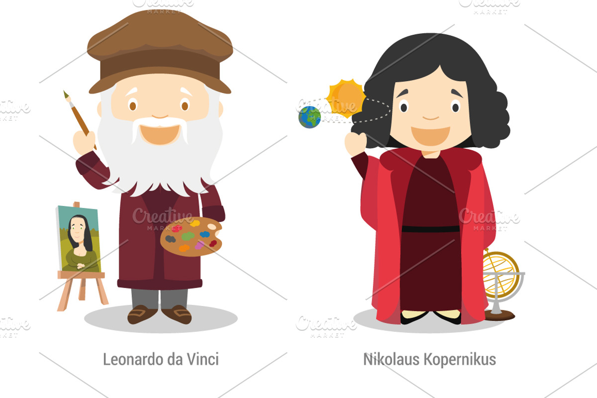 32 Discoverers &Inventors of History, an Education Illustration by asantosg (Photo 5 of 17)