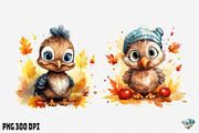 Autumn Turkey Watercolor, an Illustration by Gemstone (Thumbnail 8 of 12)
