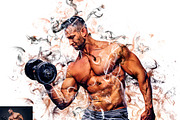 Liquid Smoke Dispersion Photoshop, an Action Add-On by Studio Retouch (Thumbnail 9 of 12)