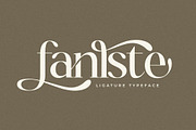 Fanlste Ligature Typeface Font, a Serif Font by Storytype Studio (Thumbnail 1 of 13)