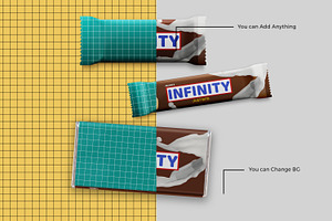 Chocolate Bars Packaging Mock-Up