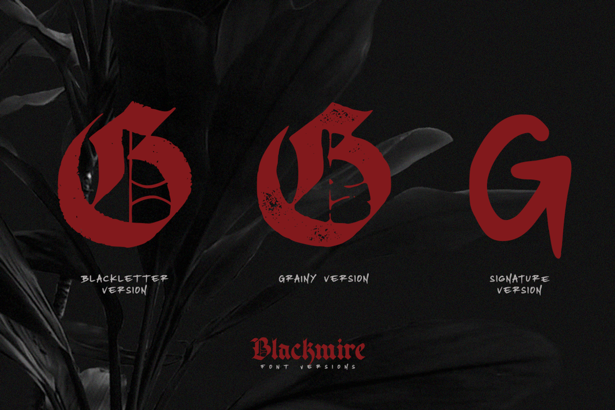 Blackmire-Dark Gothic Blackletter, a Blackletter Font by Rochart (Photo 7 of 12)