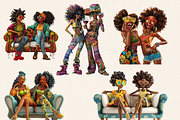 BEST FRIENDS CLIPART PACK, a Person Illustration by Daring Digies (Thumbnail 2 of 7)