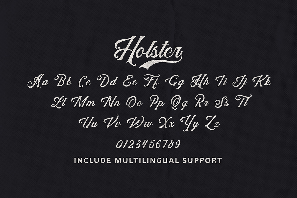 Holster - Vintage Script Font, a Script Font by Arendxstudio (Photo 10 of 10)