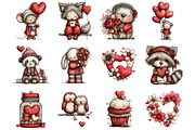 Doodle Valentine Day Clipart, an Illustration by Designking (Thumbnail 2 of 5)