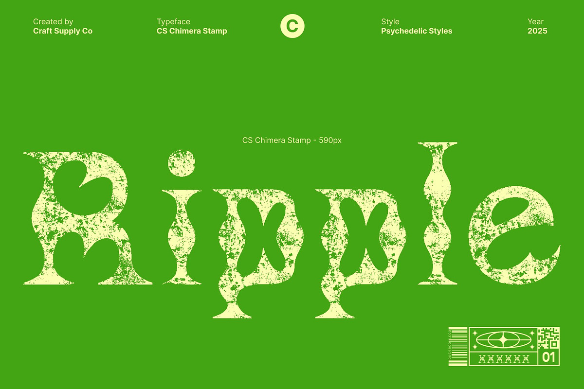 CS Chimera Stamp, a Serif Font by Craft Supply Co. (Photo 5 of 8)