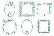 Christmas EPS PNG Frame Bundle, an Illustration by Daily.Designs (Thumbnail 2 of 5)