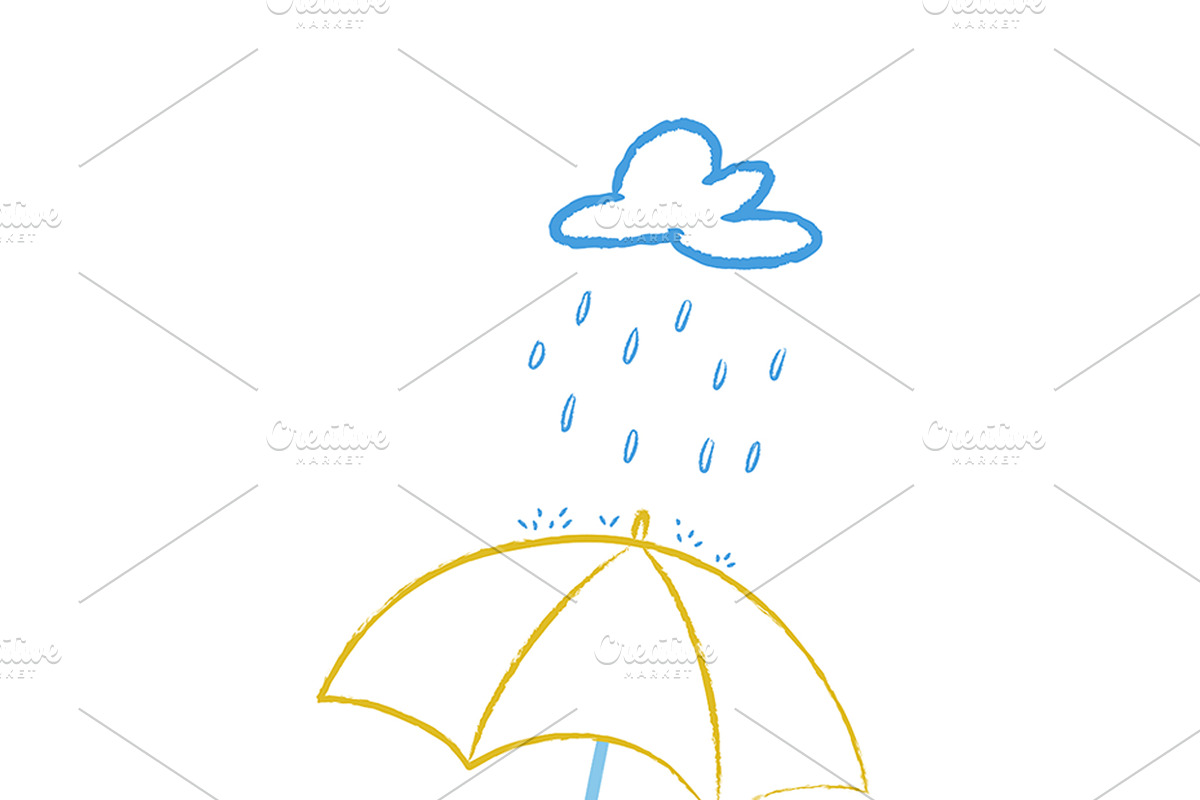 Love reading! Under the rain, a Decorative Illustration by Irene Loal (Photo 3 of 3)