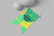 Hanging Pennant Flag Mockup, an Advertising Mockup by megostudi0 (Thumbnail 3 of 7)