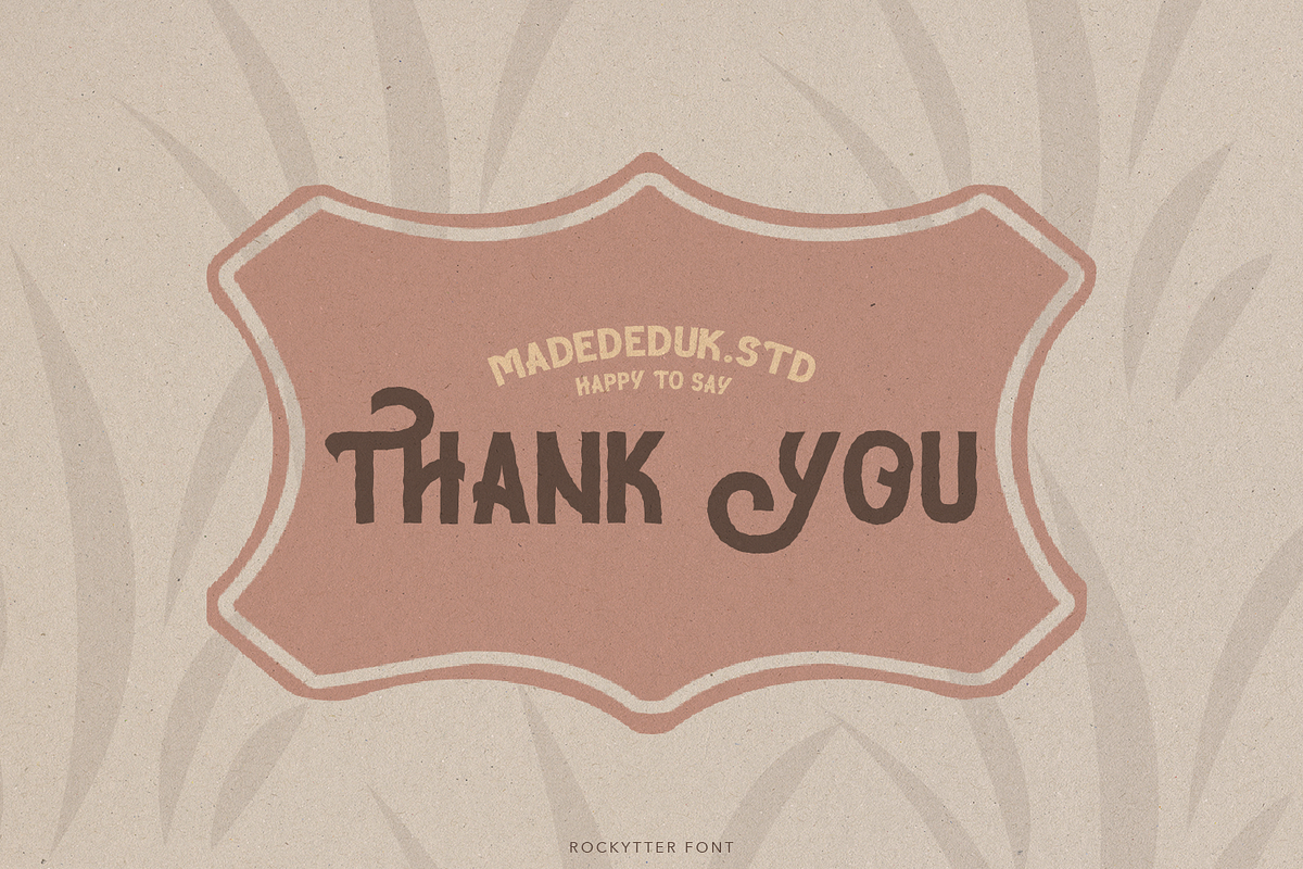 Rockytter Display Font, a Sans Serif Font by madeDeduk (Photo 8 of 8)