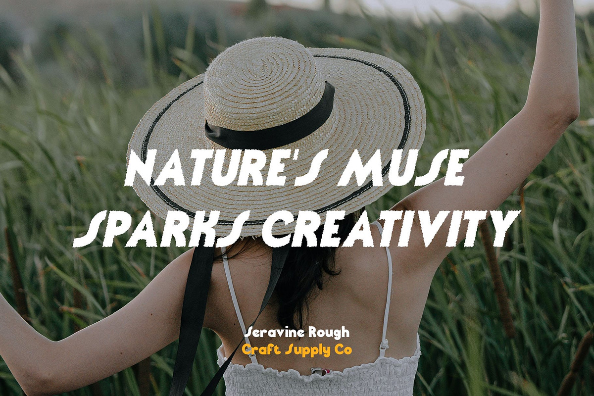 Seravine Rough, a Sans Serif Font by Craft Supply Co. (Photo 6 of 8)