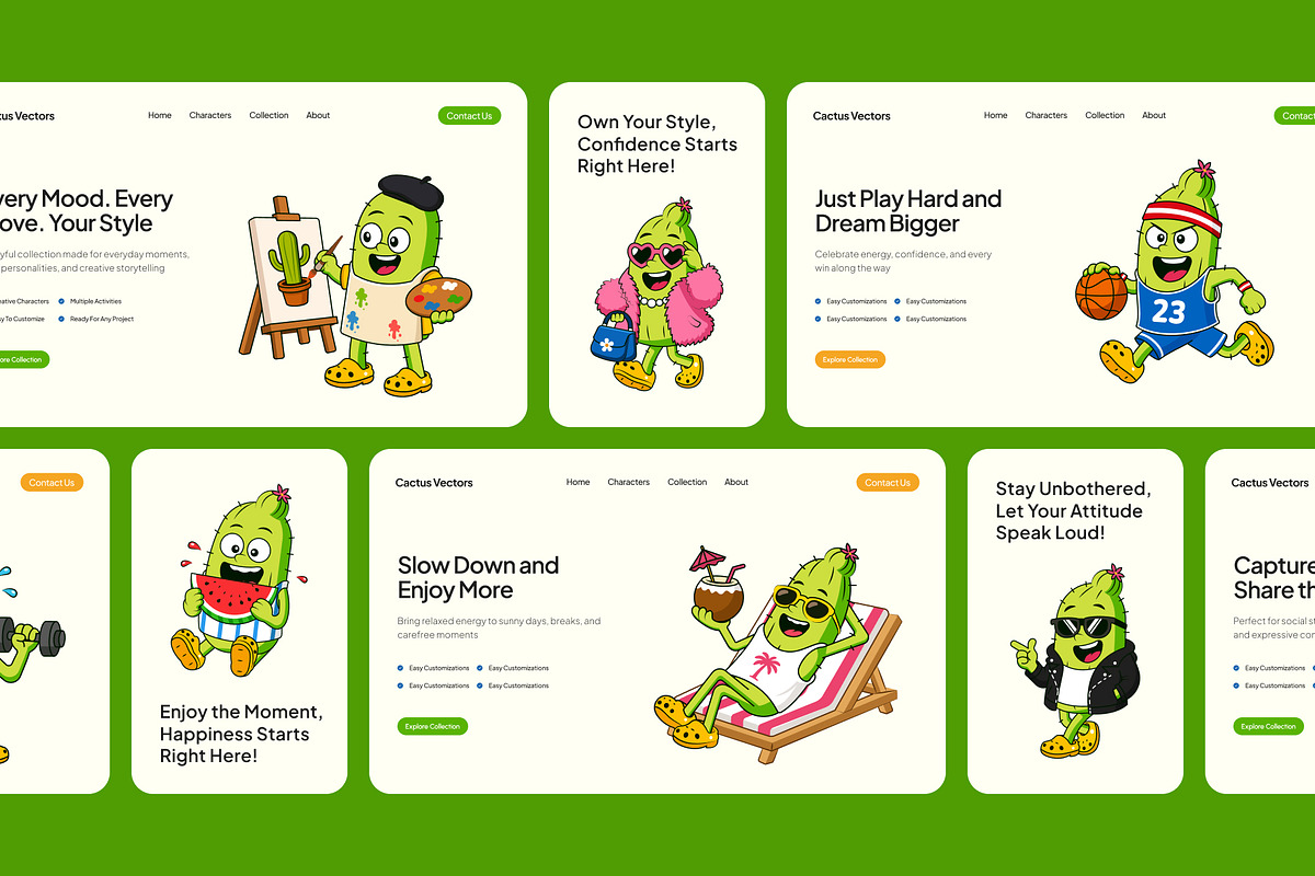 135 Cactus Vector Icons Bundle, an Emoji Icon by Brickclay (Photo 5 of 9)