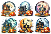 Halloween house Sublimation Clipart, a Graphic by CitraGraphics (Thumbnail 6 of 6)