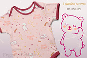 Sleeping bears, an Animal Illustration by EshaStudio (Thumbnail 3 of 5)