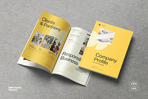 Yellow Modern Company Profile, a Brochure Template by Neermana