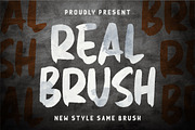 Real Brush - Handbrush Font, a Blackletter Font by Garisman Std (Thumbnail 1 of 9)