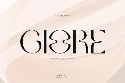 Giore | Modern Stylish, a Sans Serif Font by Muntab_Art
