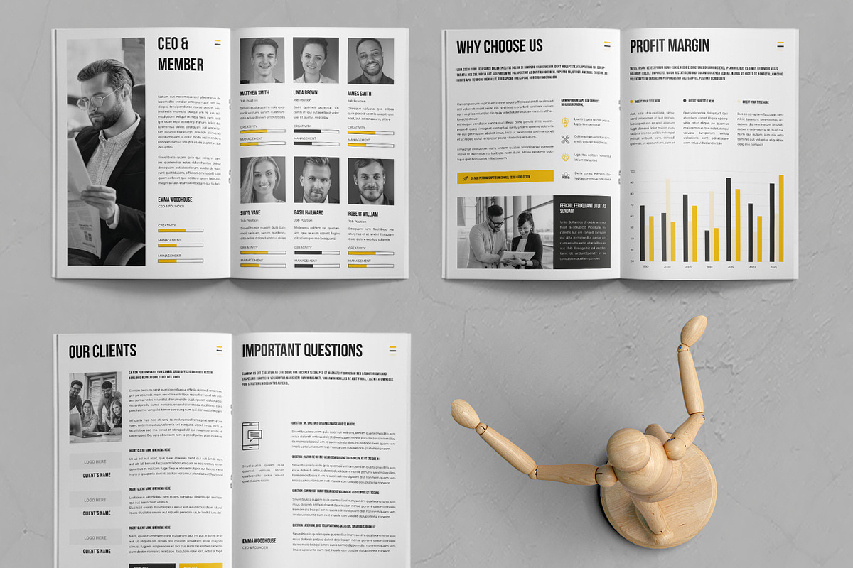 Company Business Brochure Template, a Brochure Template by ContestDesign (Photo 4 of 4)