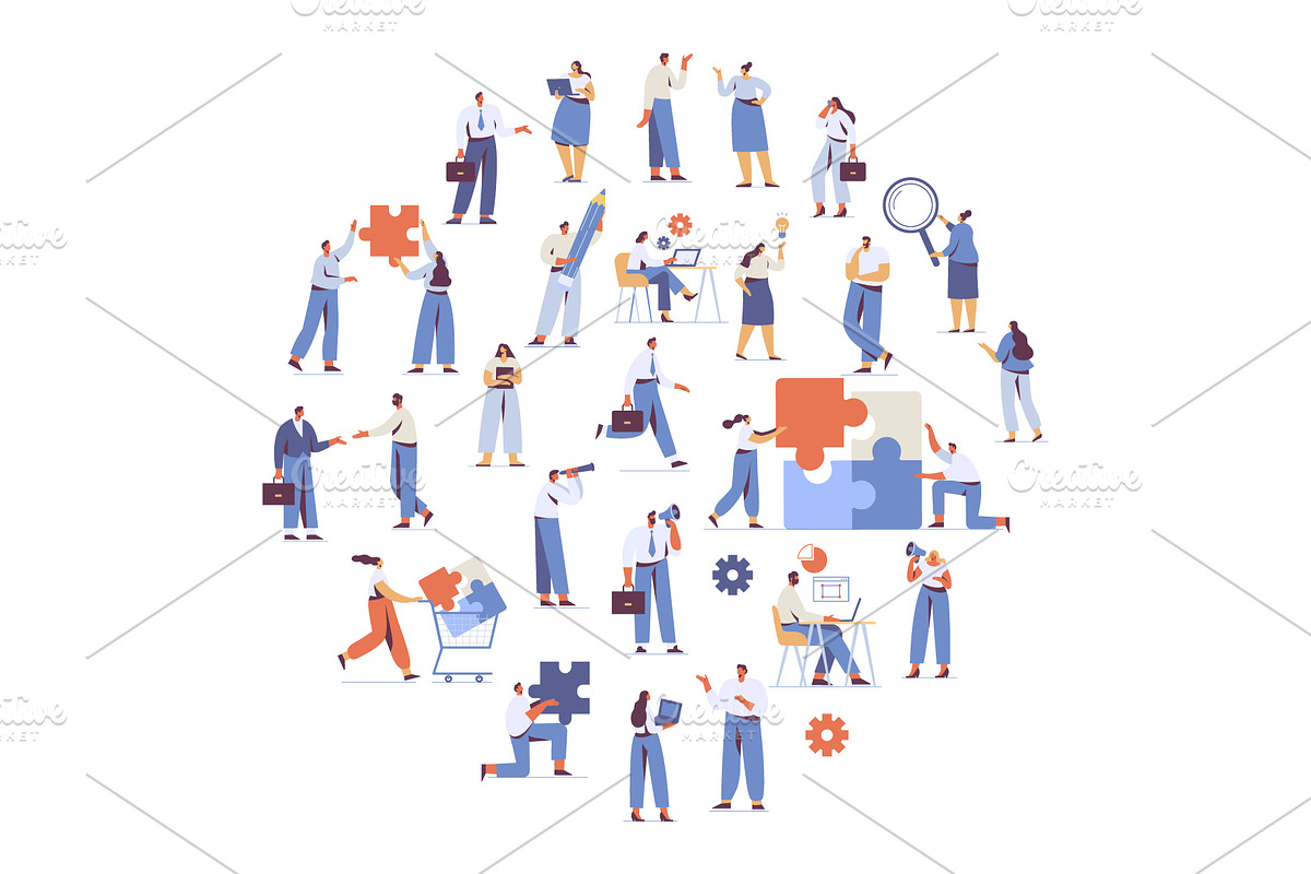 Vector People 200+ Bundle, a Person Illustration by Vector_Art (Photo 20 of 28)