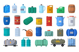 Liquid storage. Different size, an Illustration by Onyx