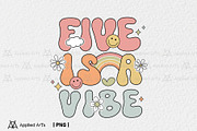 Five is a Vibe, Groovy 5th Birthday, an Object Graphic by Applied Arts (Thumbnail 1 of 4)