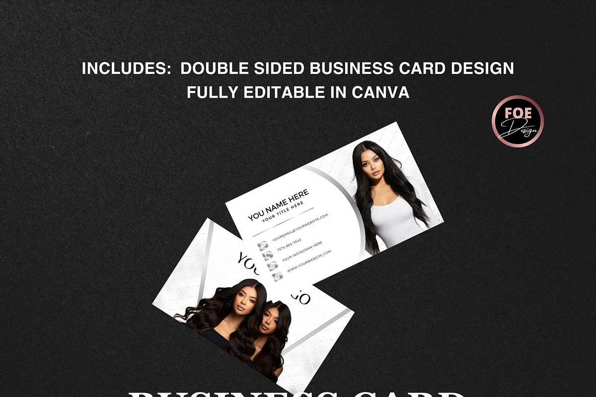 Luxury hair branding kit templates C, a Branding & Logo Template by Foedesigner (Photo 3 of 8)