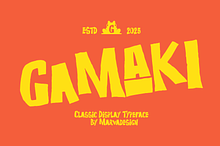 Gamaki - A Classic Playful Font