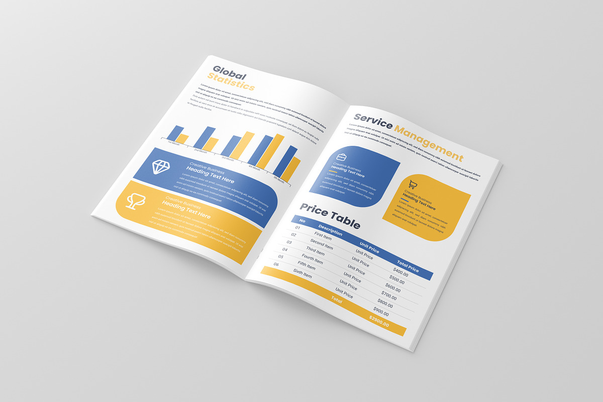 Business Magazine Brochure Template, a Brochure Template by zahidhossainalif (Photo 7 of 9)