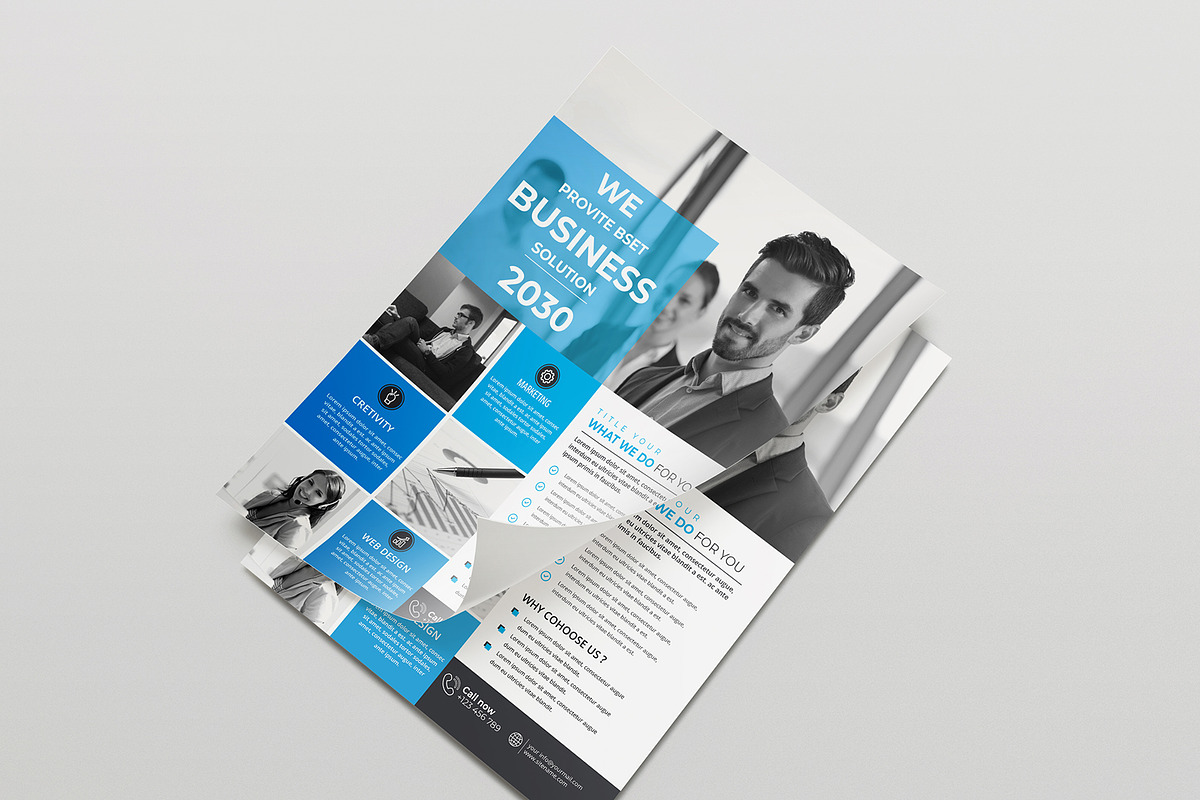 Business Flyer Template, a Flyer Template by Mazharul Islam (Photo 3 of 3)