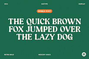 Midcent Disco Display Font