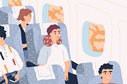 People on the airplane flight, a Person Illustration by Good Studio (Thumbnail 3 of 3)