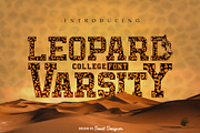 Leopard Varsity, a Font by Beast Designer (Thumbnail 1 of 2)