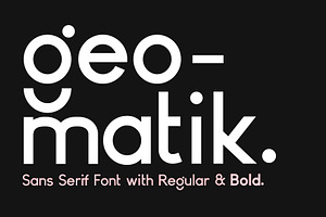 Geomatik - Modern Sans Serif Font