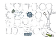 Winter Wedding, a Decorative Illustration by JuDesign (Thumbnail 1 of 5)
