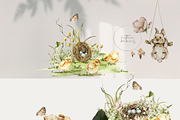 Spring woodland Baby animals clipart, an Animal Illustration by 60secondsArt (Thumbnail 7 of 14)