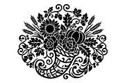 Elegant Floral Pumpkin Cornucopia, an Object Graphic by Gfx_Store (Thumbnail 12 of 16)