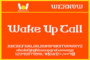 Wake Up Call font, a Font by weknow (Thumbnail 1 of 8)