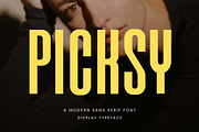 Picksy Modern Sans Serif Font, a Sans Serif Font by Perfectype (Thumbnail 1 of 9)