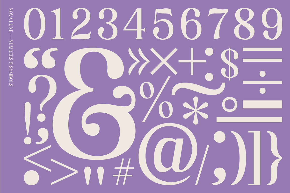 Nova Luxe, a Serif Font by Abigail Dewhirst (Photo 3 of 10)