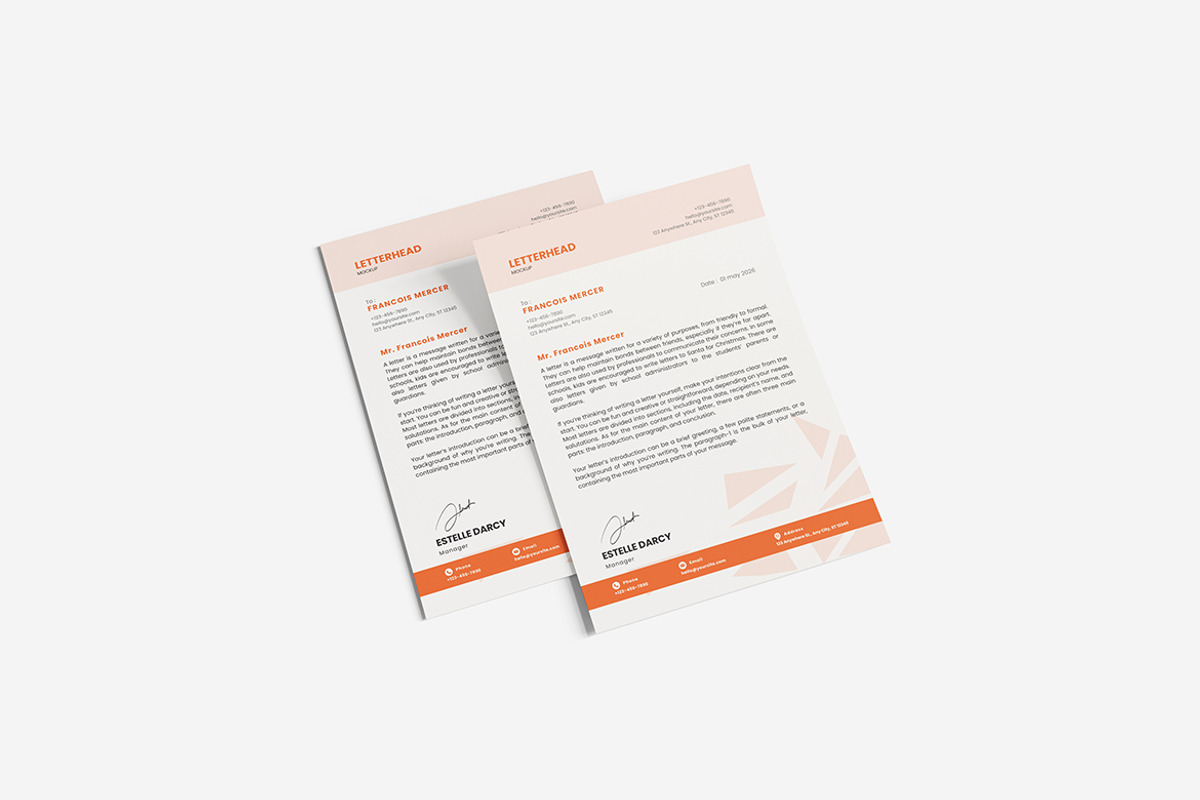 Letterhead Mockup, a Product Mockup by MrLetters (Photo 2 of 5)