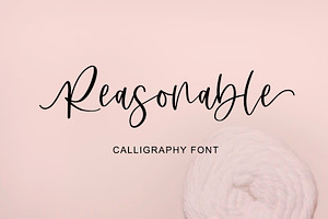 Reasonable | Handwriting Font