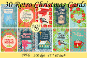 30 Retro Christmas Cards - 1, a Card Template by Michiru13 (Thumbnail 2 of 3)