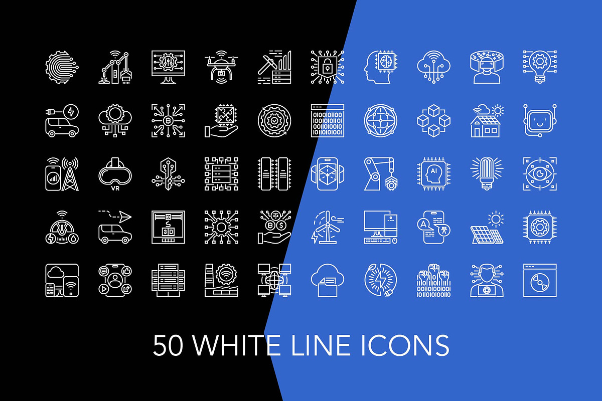 200 Technology Vector Icon Set, an Icon by Genestro Shop (Photo 4 of 5)