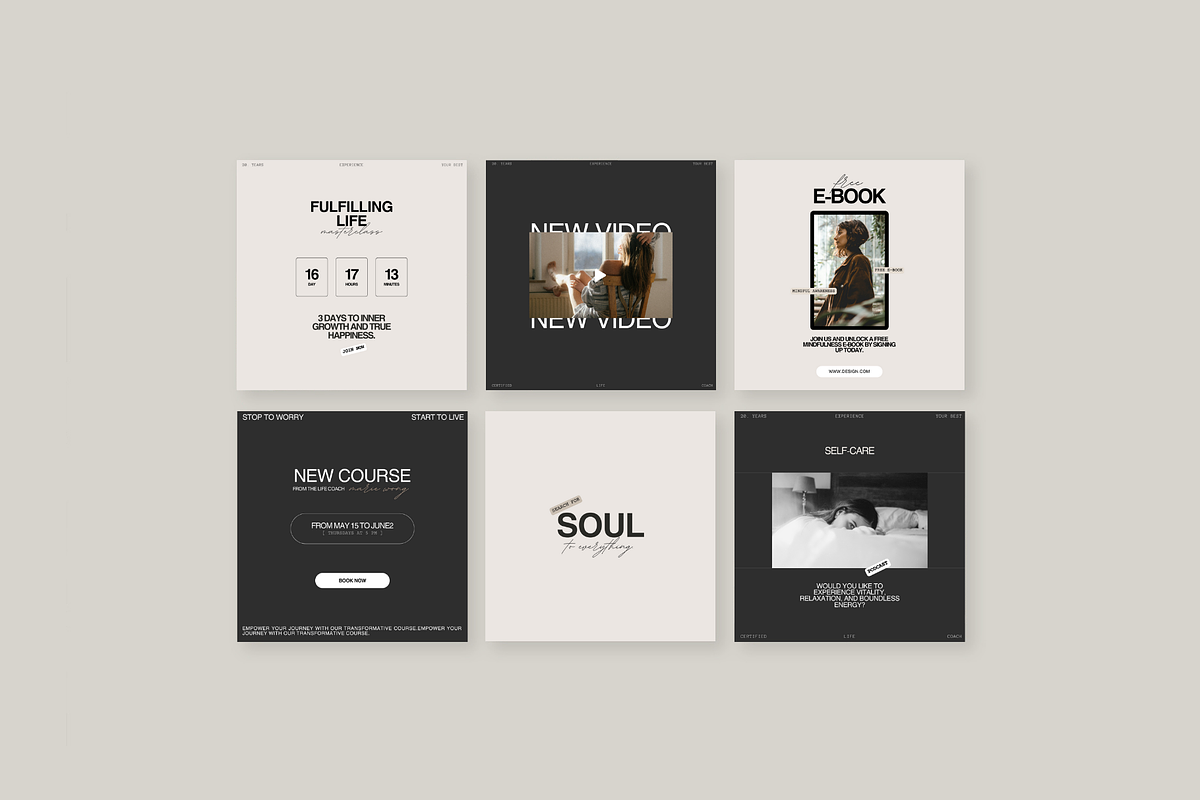 Luxury Social Media Templates, a Social Media Template by Prapti Design