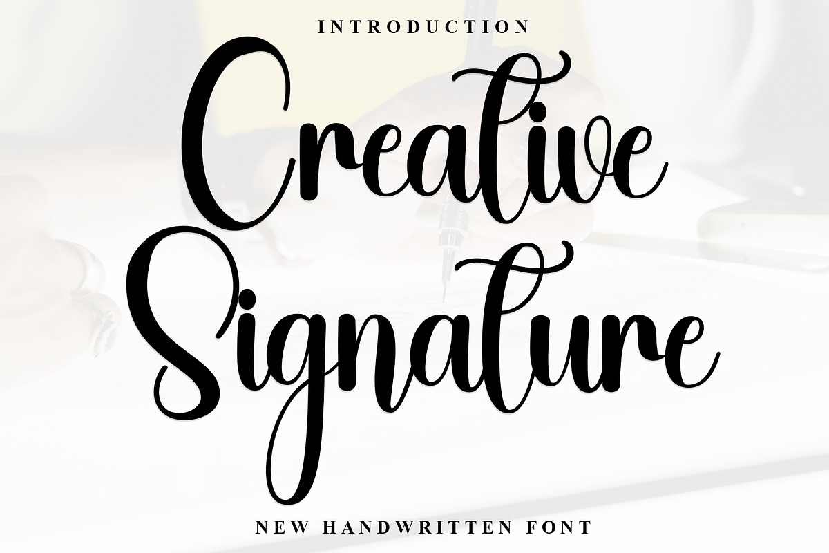 Creative Signature, a Handwritten Font by FreshTypeINK (Photo 1 of 8)