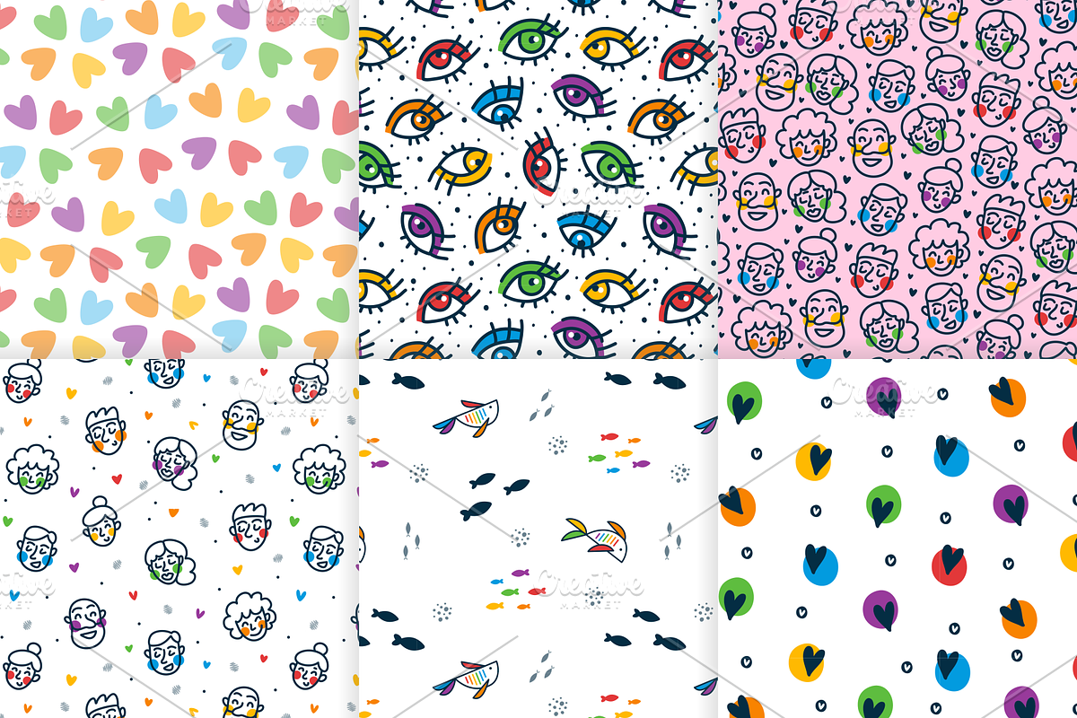 16 LGBTQIA+ Never Ending Patterns, a Pattern Graphic by karetniy (Photo 4 of 6)
