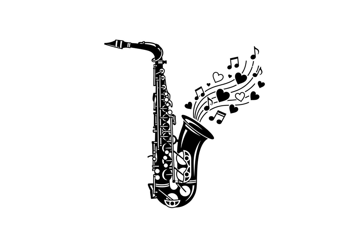 Saxophone Music Love Vector Bundle, an Illustration by Designs_River (Photo 4 of 51)